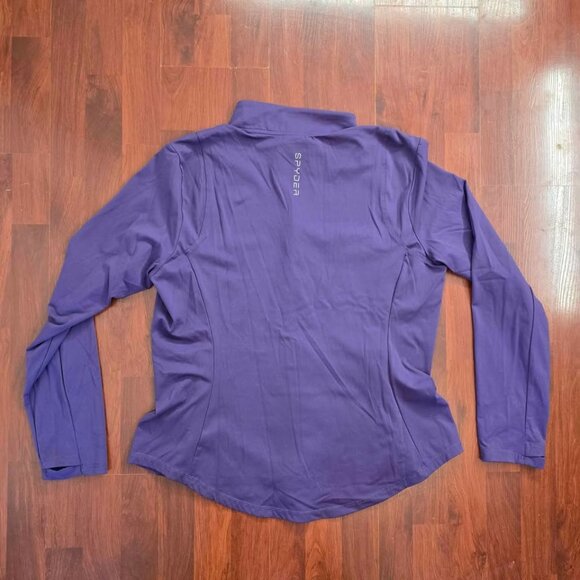 Woman's Spyder Active Full Zip Jumper Purple Size 2XL - Picture 4 of 5
